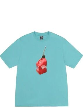 RRAE Stussy Fueled tee t-shirt size X-large in green ocean short sleeve